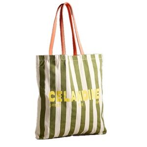 NWT Anthropologie x Celandine Graphic Canvas Tote